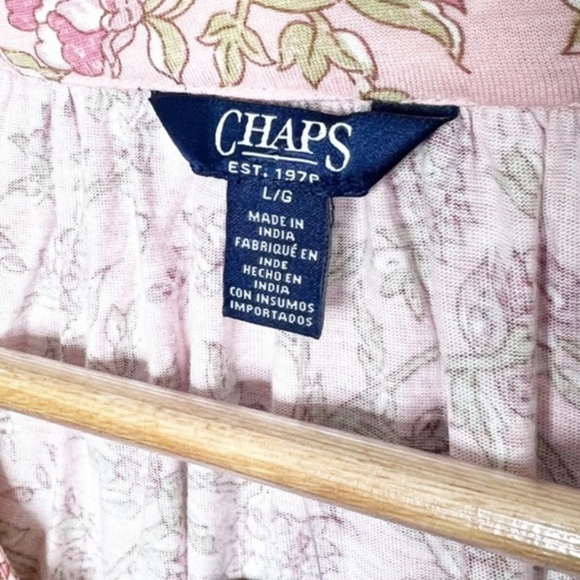 New with Tag Ralph Lauren Chaps Women’s Floral Lace Up Long Sleeve Blouse - Picture 13 of 16